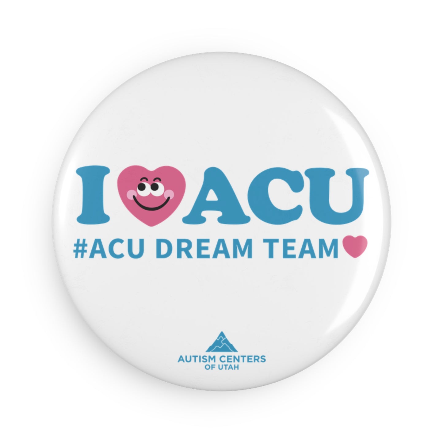 I Love ACU Button Magnet